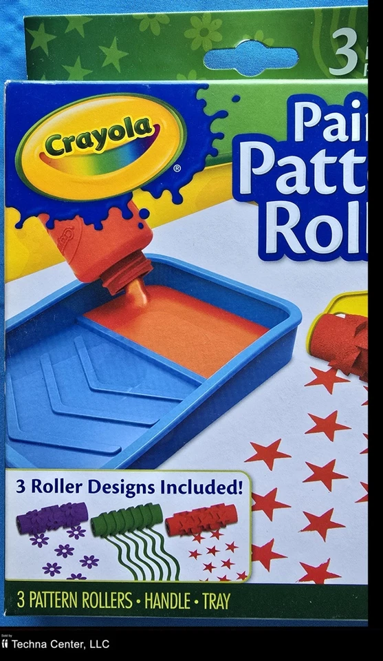 Ролик с узором краски Crayola, 2 упаковки - Изображение 3 из 4