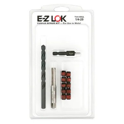Thread Repair Kit, Self Locking Thread Inserts, Steel, 10 Inserts, Ez-310-4