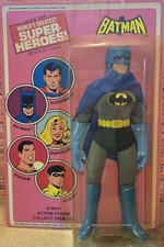Custom Mego DC  Comics Sealed Carded Removable Mask Batman 8 Inch Figure 