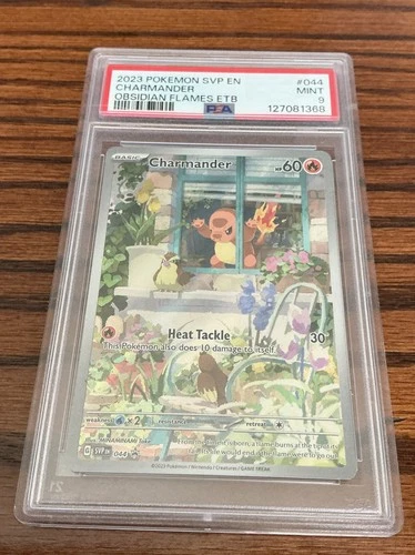 2023 POKEMON SVP EN-SV BLACK STAR PROMO #044 CHARMANDER PSA 9