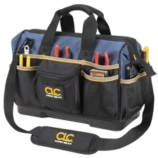 Custom Leathercraft CLC Work Gear PB1563 16" Molded Base BigMouth Tote Tool Bag