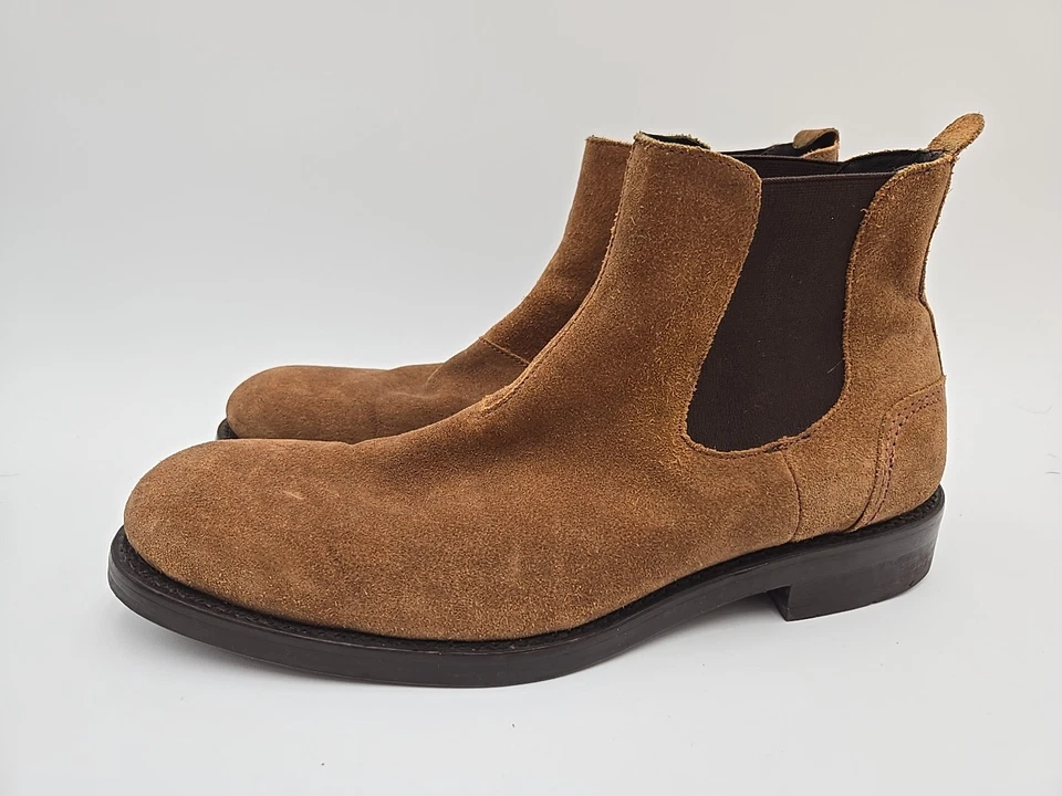 Bota Chelsea Wolverine 1000 Mile 'Montague' Gamuza Marrón Tostado EE. UU. Talla 9 D Para Hombres Foto 3 de 4