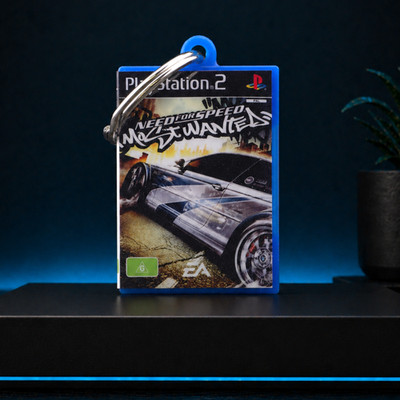 NFS Most Wanted Mini Game Case Keychain PS2 | Schlüsselanhänger Gamer Geschenk