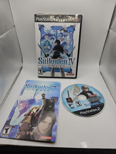 Suikoden 4 PS2 (2004) Complete CIB - Tested Working