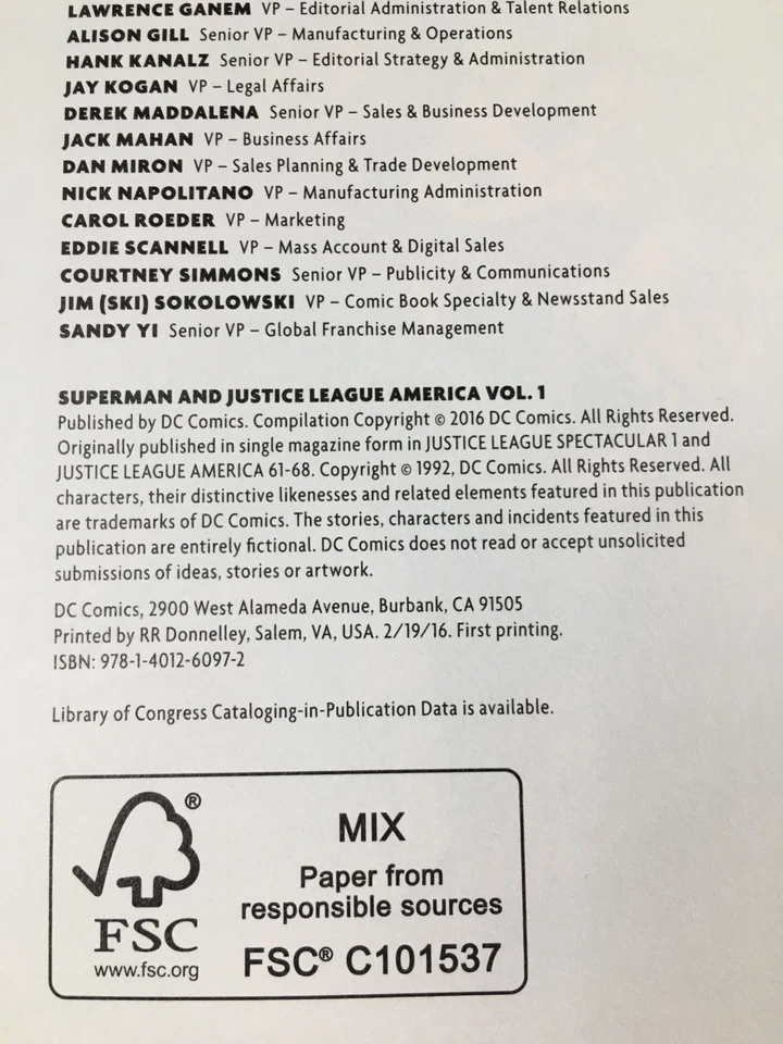 SUPERMAN And The JUSTICE LEAGUE TPB LOT DC COMICS VOLUME 1 DOOMSDAY vol. JLA - Image 3 of 3