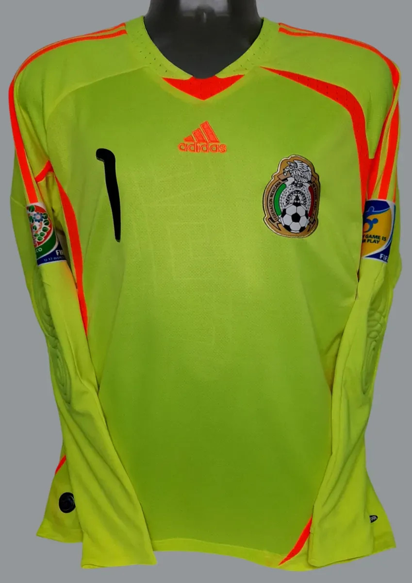 ADIDAS MEXICO WC2011 SUB17 SANCHEZ GK GOAL LS LONG M ORIGINAL JERSEY SHIRT