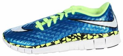 NEW Youth Nike Free Hypervenom Running Shoes-Metallic Blue