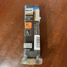 1  1/4” Receiver Tube,Steel with Collar,6 in Reese Towpower Towing 06434H33