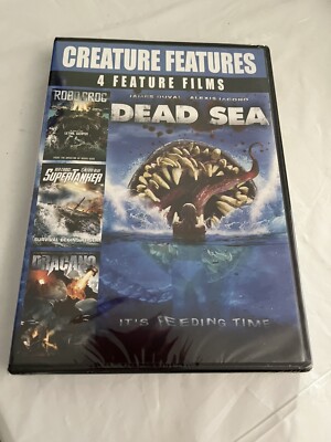 4 Creature Feature Films: Dead Sea/ Robo Croc/ Supertanker/ Dracano (DVD, 2016)
