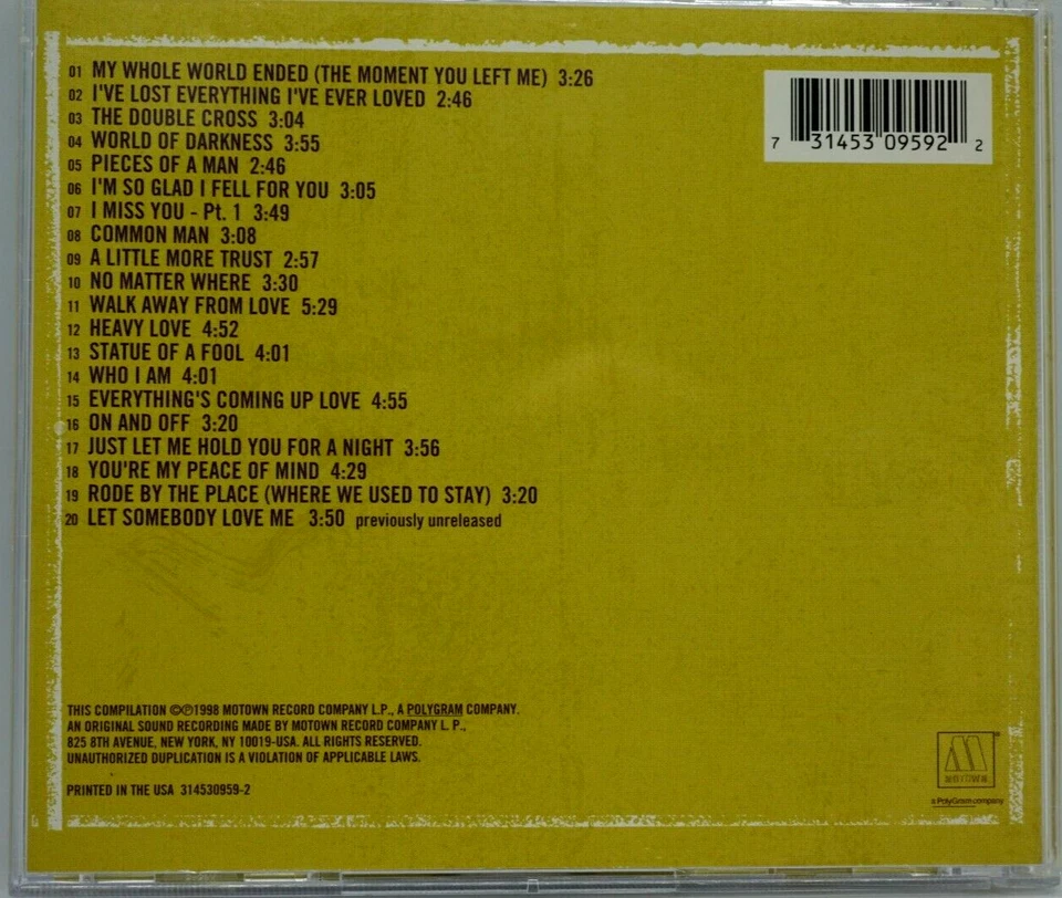 David Ruffin : The Ultimate Collection CD Album - The Temptations - Motown - HTF - Image 2 of 3