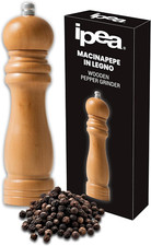 Macinapepe Manuale in Legno per Pepe, Peperoncino E Sale - 16,5 CM - Macina Pepe