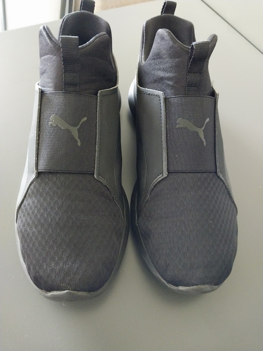 Puma Womens Rebel Mid 364539 06 All Black Basketball Foam Insole