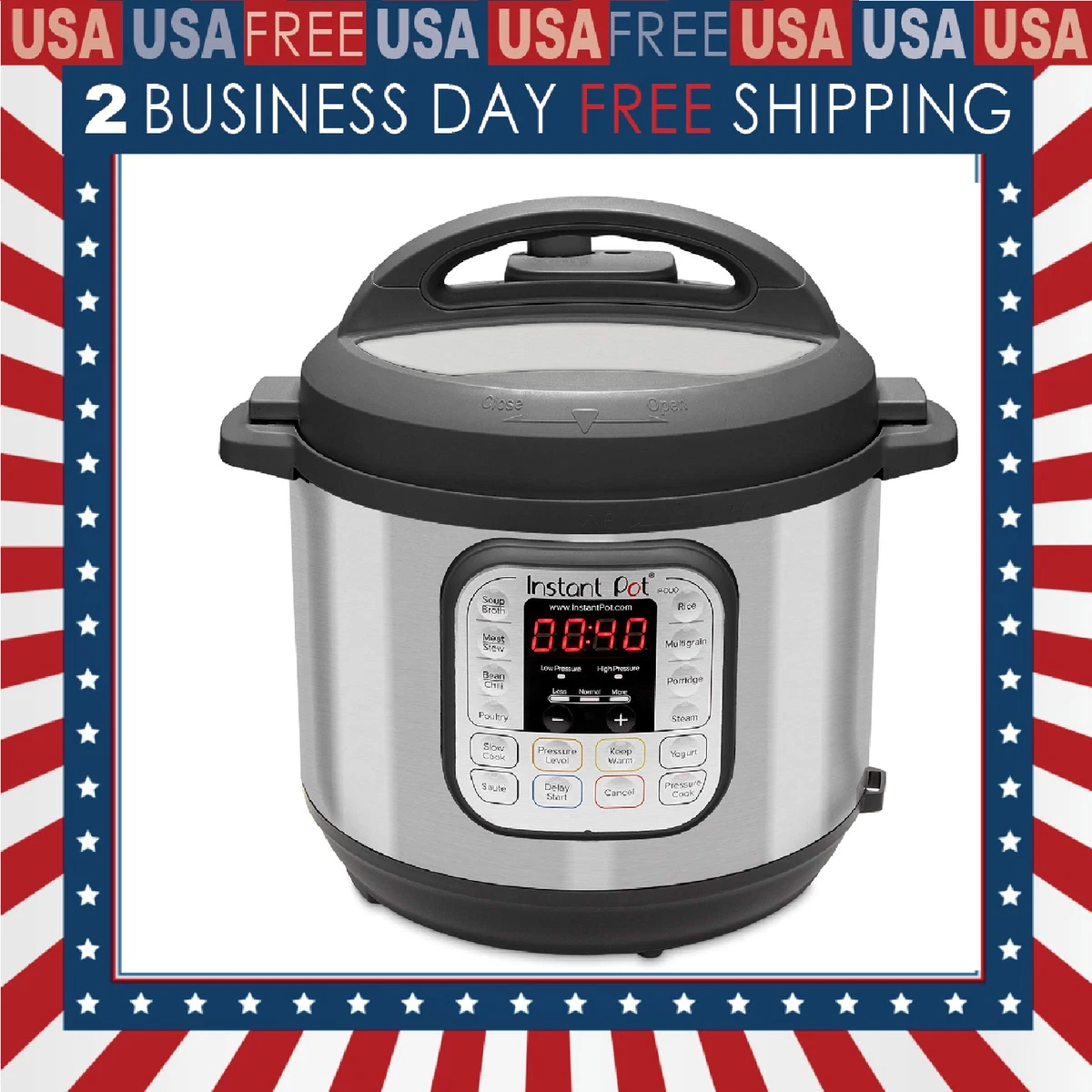 Instant Pot Duo 8 Qt Electric Pressure Cooker, 7-in-1 Slow Cooker