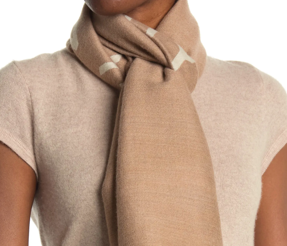 GIVENCHY Unisex Wool Silk Logo Scarf Schal Mufflers Stola Tuch