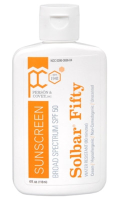 (2PK) Solbar Fifty SPF 50 Sunscreen Cream, Unscented 4 Fl Oz ...