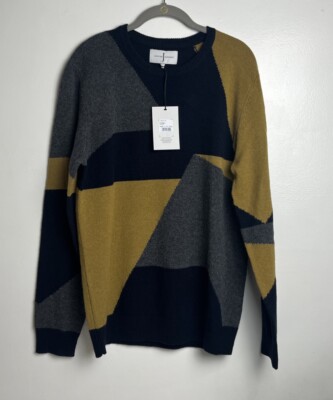 Jasper Conran Sweater Color Block   Long Sleeve Sz L NEW