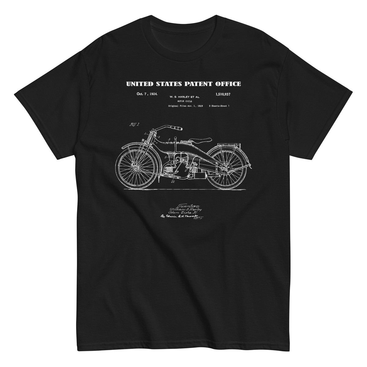 1924 Vintage Motorcycle Paten Unisex Classic T-Shirt | eBay