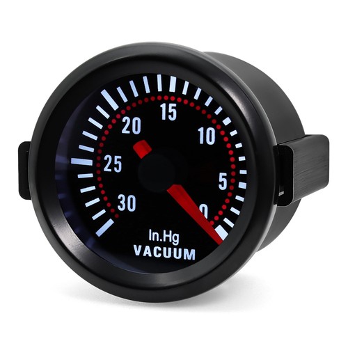 52mm Pointer Universal Car Vacuum Gauge -30~0 in.Hg Meter Auto White LED Gauge - Picture 3 of 9