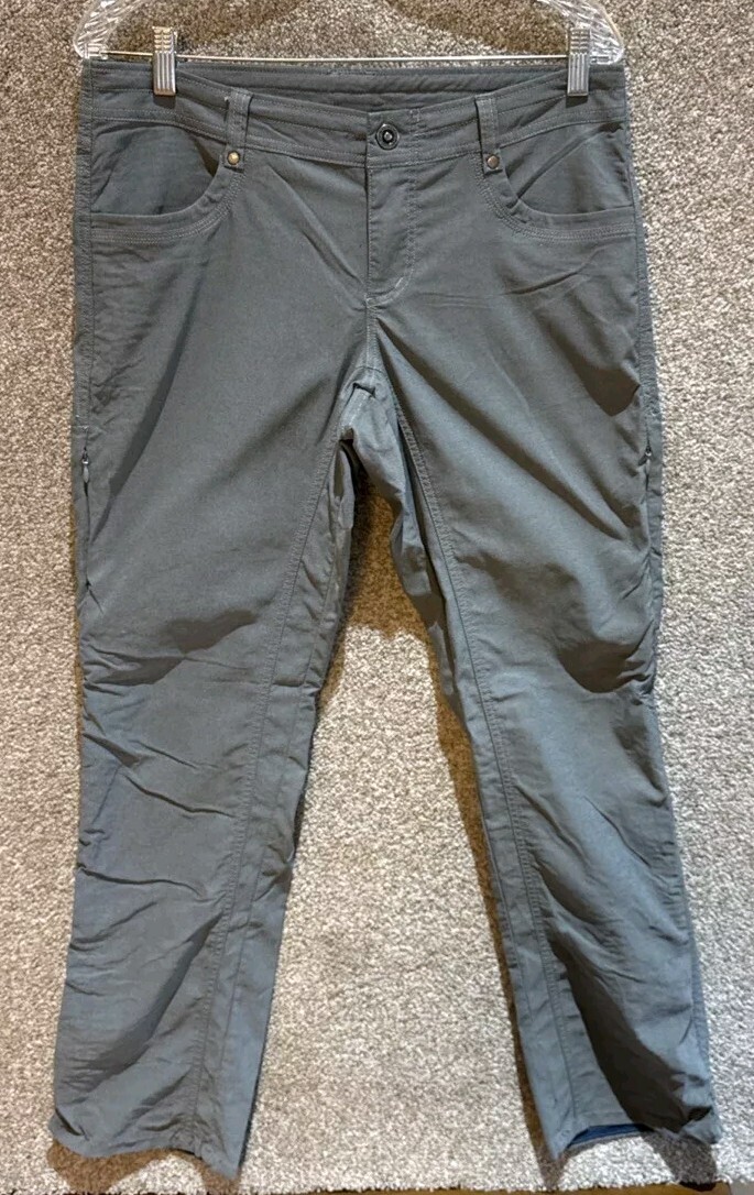 Kuhl Womens Gray Legendary Nylon Stretch Hiking Pants Size 10 Short