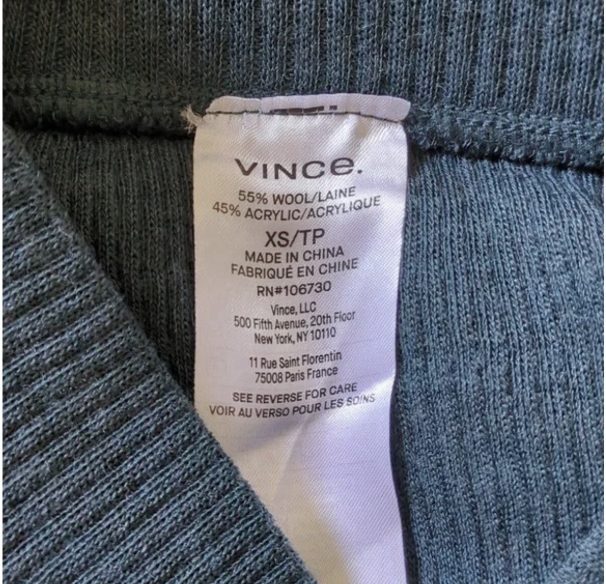 NWT Vince Wide Leg Pant in Sea Quartz Size XS | eBay display picture 1