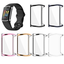 Smart Watch Plating Protective Case TPU Screen Protector Fit for Fitbit Charge5