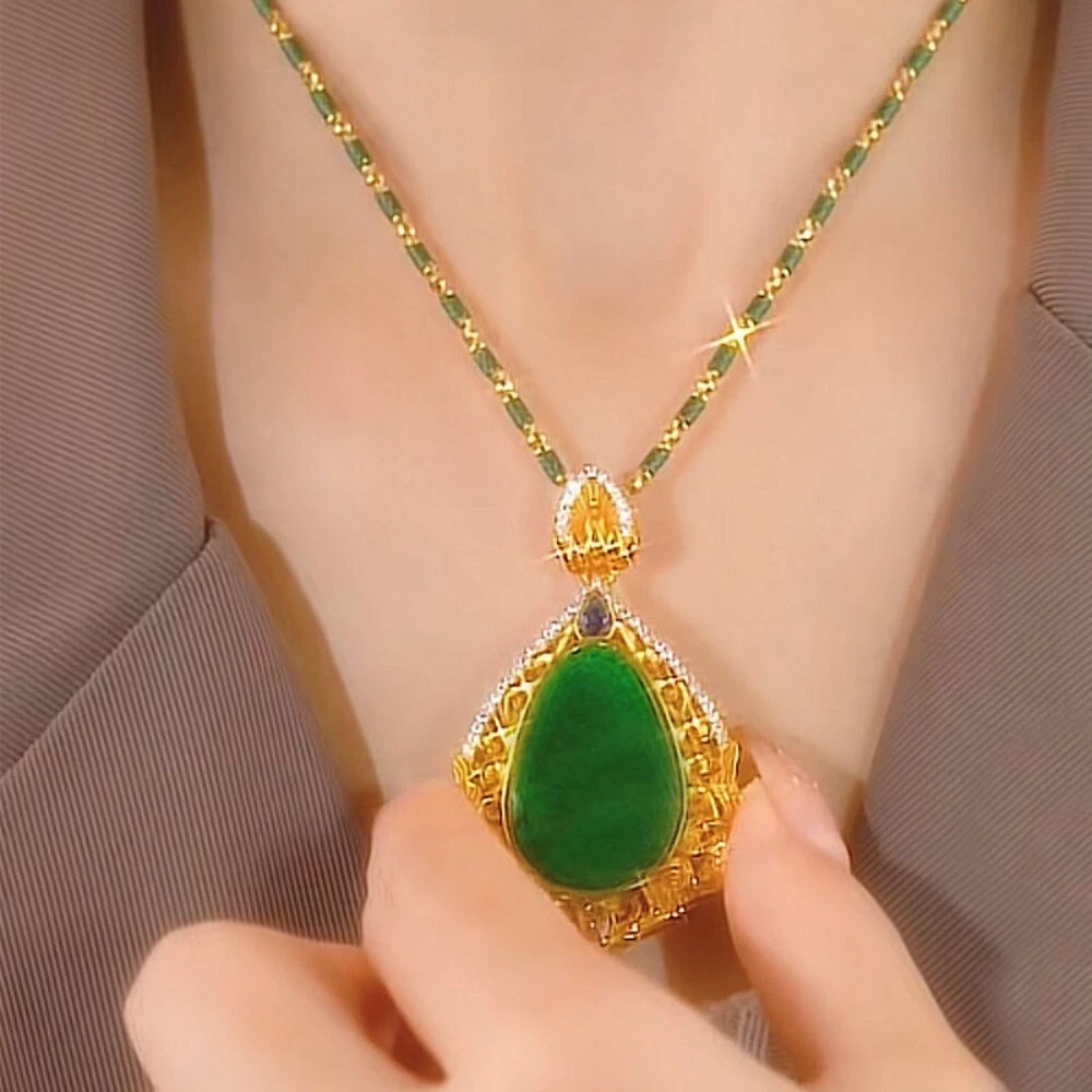 Chain with stone sales pendant