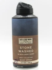BATH & BODY WORKS STONE WASHED BODY SPRAY FOR MEN 3.7 OZ