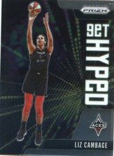 2021 Panini WNBA Prizm LIZ CAMBAGE GET HYPED Insert #8 ACES