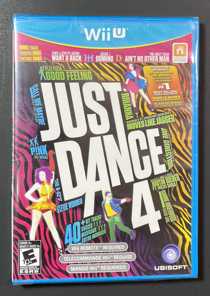 Jogo Just Dance 4 Nintendo Wii U Dança Música Frete Grátis