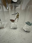 Set of 4 Highball Glasses 8oz Stiletto High Heels Clear Tumblers — photo 6