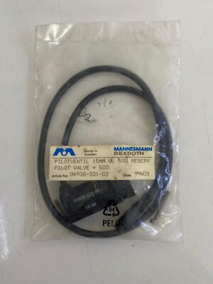 REXROTH / MANNESMANN / PILOT VALVE / 04938-331-03 / 04938 331 03 / 15MM