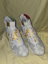 New Balance Lindor 1 TLINDWT Men's Size 13 Turf Baseball White Gold Floral WOW