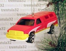 1995 DODGE RAM 1500 '95 PICKUP TRUCK RED YELLOW WHITE CHRISTMAS ORNAMENT XMAS