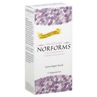 Norforms Suppositories, Long Lasting Feminine Deodorant, 12 Ct. Norforms Suppositories, Long Lasting Feminine Deodorant, 12 Ct.