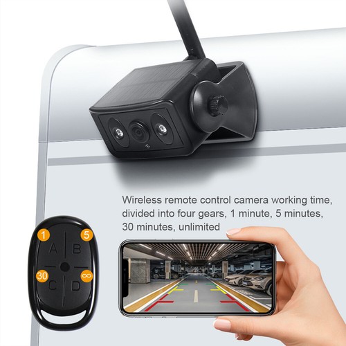 Wireless Backup Camera Solar WiFi Magnetic HD 1080P Clear Night Vision Rear View - Picture 16 of 26