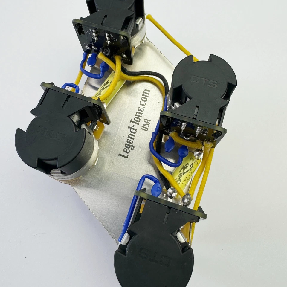 Chicote de fios Gibson Les Paul JP (página) CTS 500k potes push/pull - SozoYellow - Imagem 3 de 4