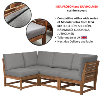 Cover for seat pad FRÖSÖN/Back seat cover DUVHOLMEN Garden Patio