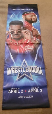 Wwe Wrestlemania 38 street profits autograph Street Banner 96x30