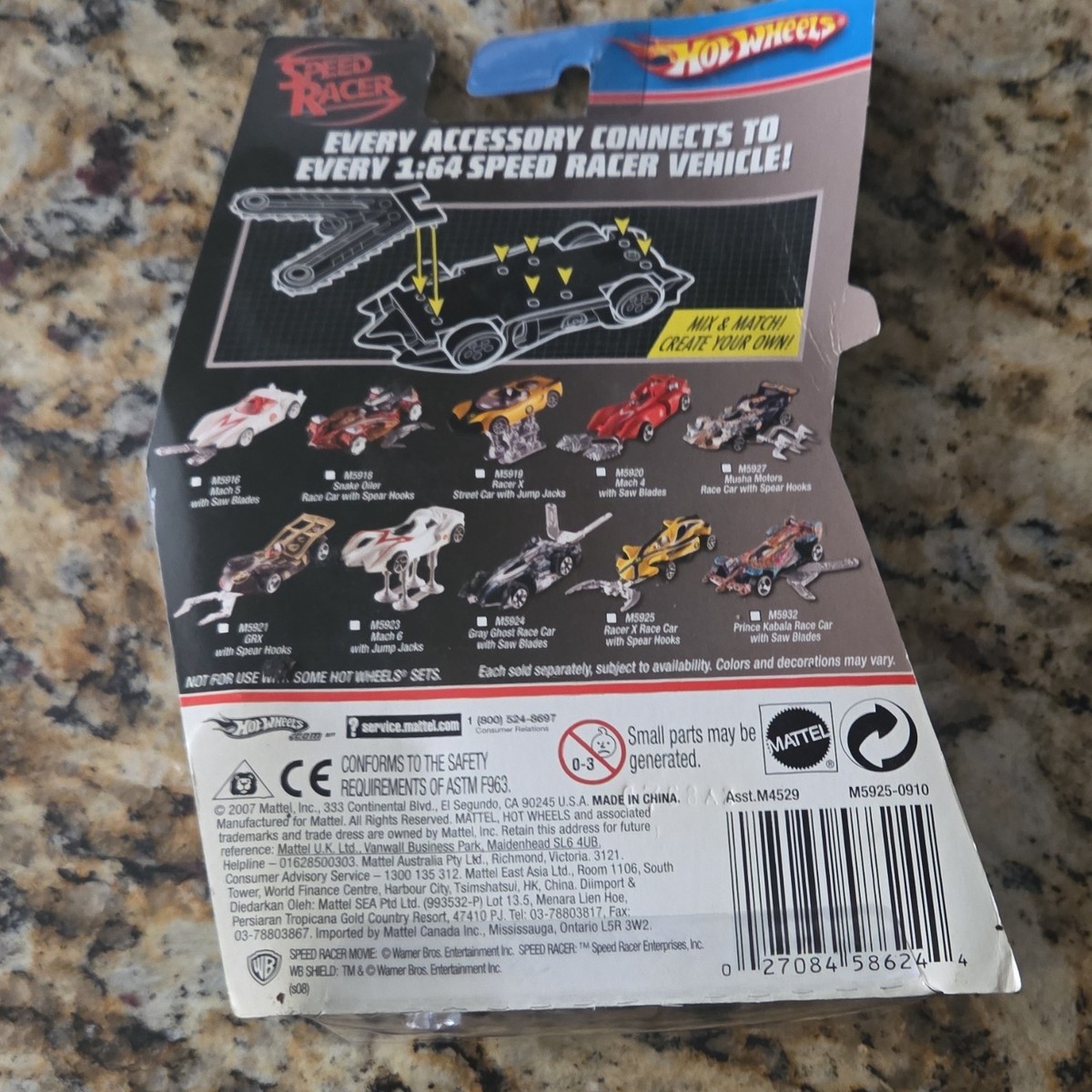 Hot Wheels Speed Racer Diecast Mach 4 Mach 5 Racer X 1:64 Movie