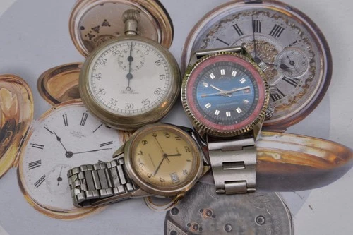 Three Vintage Timex, "Lord Elgin" Manual Wind Men's Watches --For Repair /Parts