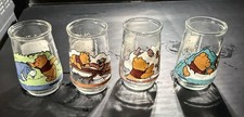 1999 Vintage Welch&rsquo;s Jelly Jar Glasses Pooh&rsquo;s Grand Adventure Disney Set Of 4