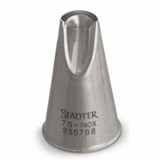 St&auml;dter Fine Line Half Round Spout #79 Small Spout Decorating Spout 8 mm