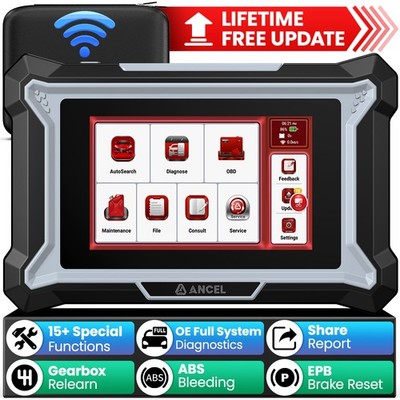 All System OBD2 Scanner Car Diagnostic Tool ABS,DPF,EPB,SAS,SRS,TPMS,Engine Scan