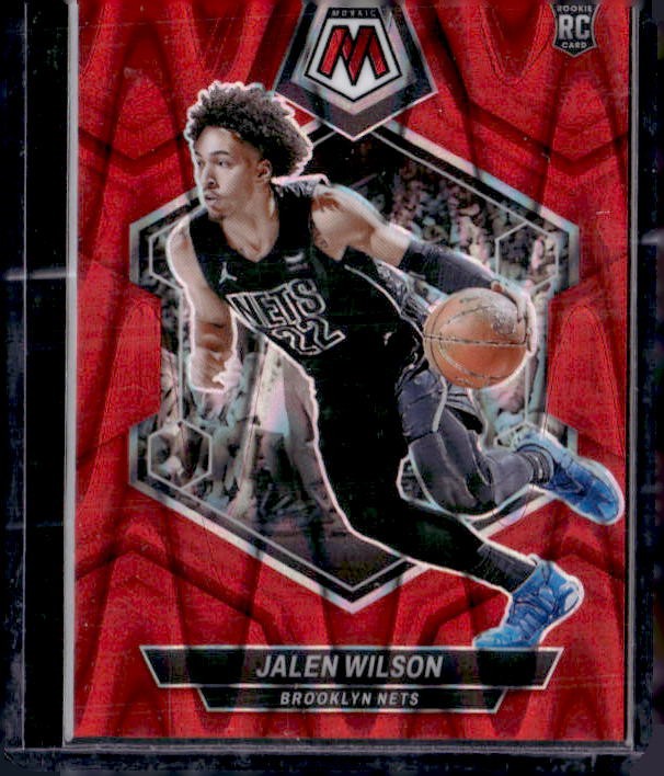 2023-24 Panini Mosaic #203 Jalen Wilson Red Seismic #/299