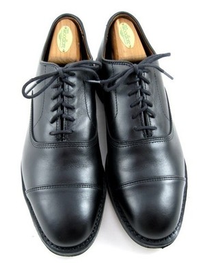Allen Edmonds  ''PARK AVENUE'' Men's Cap-Toe Oxfords 6.5 E Black Made in USA(703N)