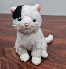 TY Beanie Buddy Delilah the Cat Plush Toy Black and White Kitty Cat 6" 2004