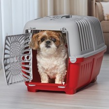 MidWest Spree Travel Pet Carrier, 22 inch Red, Plastic Door for Dog  Cat Pets