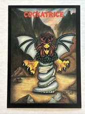 1991 Monster in my Pocket COCKATRICE Trading Card 7 NRMT/MT