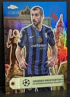 2024-25 Topps Chrome UCC Henrikh Mkhitaryan Final Destination Blue