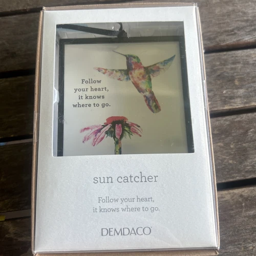 Dean Crouser Hummingbird Sun-catcher Ornament Demdaco Follow Your Heart It Knows